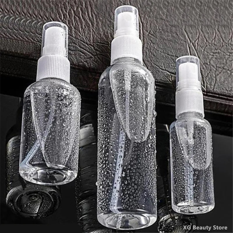 10/50PCS 10ml 20ml 30ml 50ml 100ml Plastic Refillable Bottle Perfume Bottle Atomizer Empty Spray Bottle Portable Travel Tool