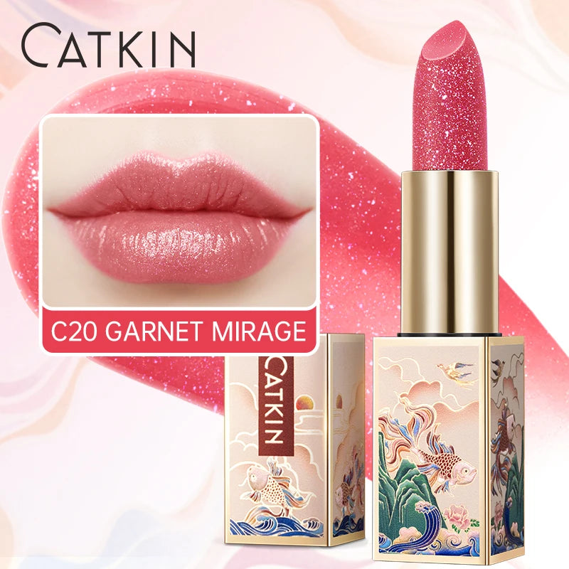 CATKIN SPARKLING LIP BALM MOONLIGHT COLOR-CHANGING LIP STICK - NEW SERIES