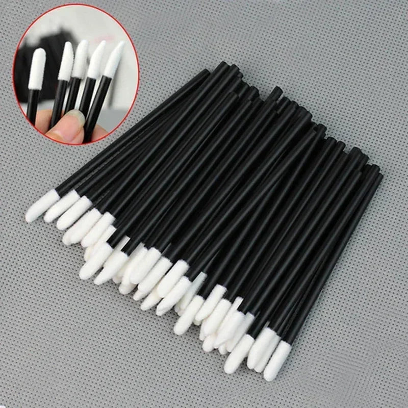 50/100PCS Wholesale Lipstick Gloss Wands  Perfect Best Make Up Applicator Hotting makeup  Disposable Lip Brush Women Accessories