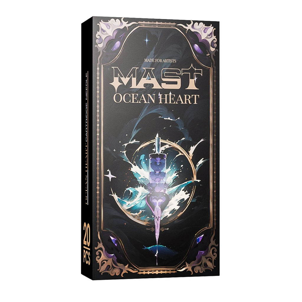 Mast Ocean Heart PMU Tattoo Cartridge Needles 1RL Disposable Permanent Makeup Lip Eyebrow Round Liner SMP Microblading Supplies