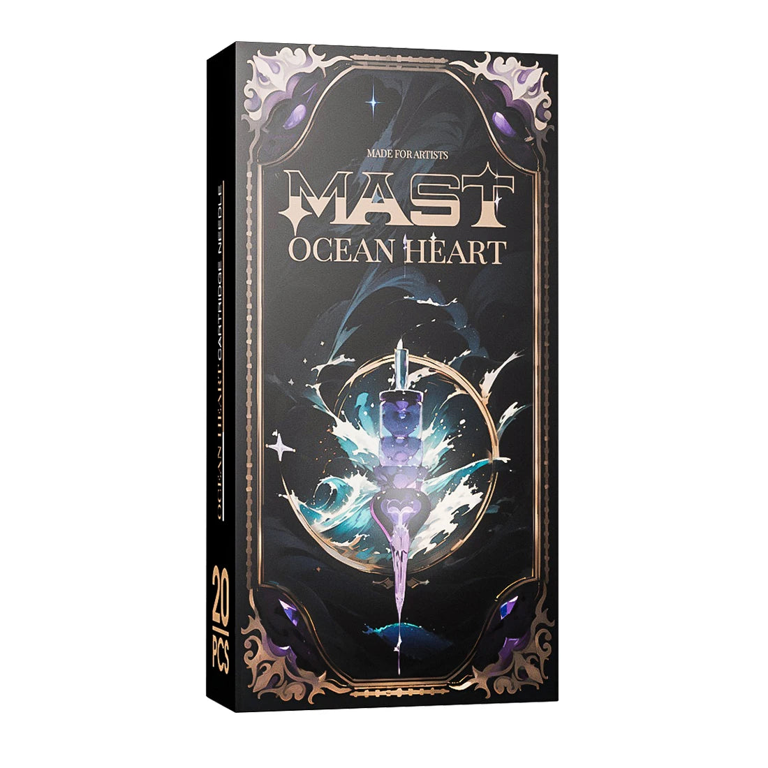 Mast Ocean Heart PMU Tattoo Cartridge Needles 1RL Disposable Permanent Makeup Lip Eyebrow Round Liner SMP Microblading Supplies