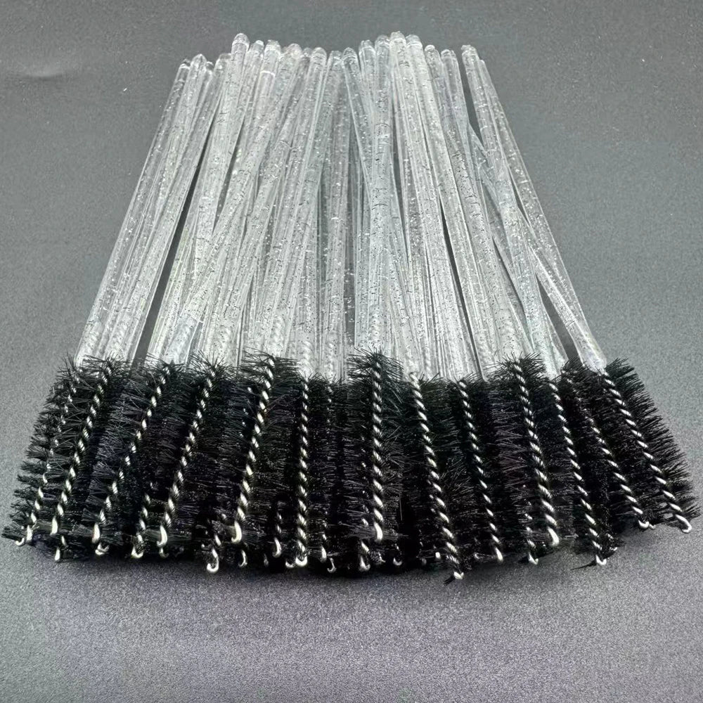 Disposable Crystal Eyelashes Brush Comb 50Pcs Eye Lashes Extension Mascara Wands Makeup Professional Makeup Beauty Tool