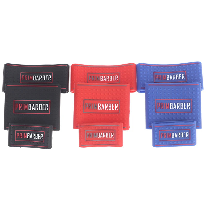 3Pcs  Professional Barber Clipper Grip Non Slip Barber Clipper Bands Resistance Barber Sleeve Barber Hair Clipper Holder Tools