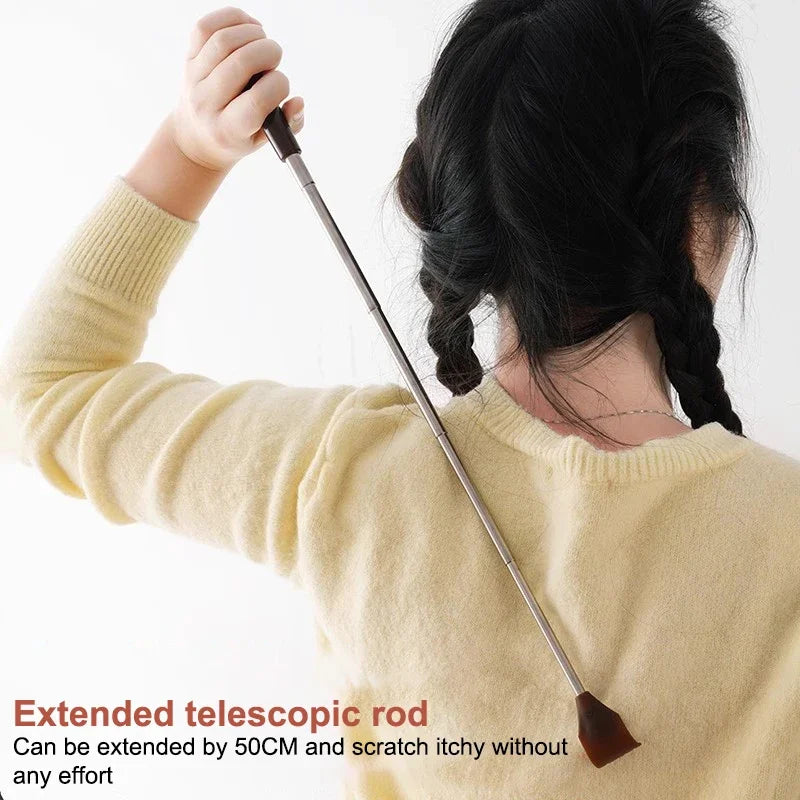 Back Scratcher Telescoping Thickening Back Scraper Stick With Magnet Telescopic Extendable Massage Massage Care Tools