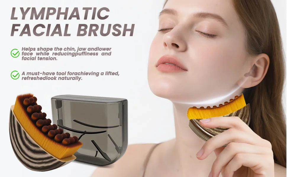 Massager Lymphatic Contour Face Brush Chin Jawline Sculpting Drainage Massager Face Ergonomically Designed Fit Skin Precisely
