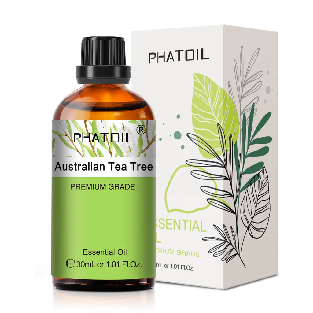 PHATOIL 30ml Lavender Peppermint Vanilla Tea tree Essential Oils for Aromatherapy Candle Making Natural Eucalyptus Aroma Oils