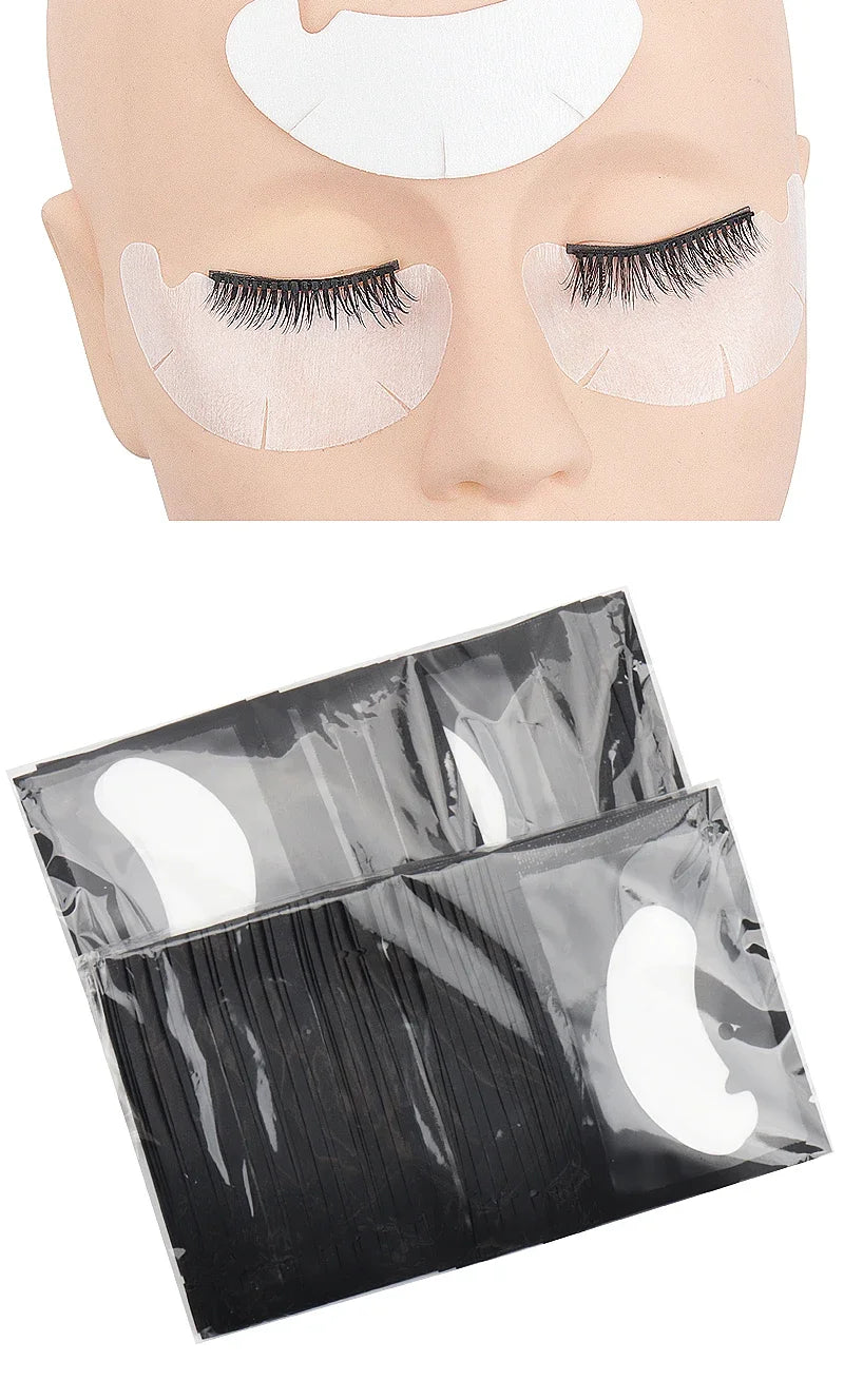 50-500 Pairs Eye Patches Eyelash Extension Under Eye Pads Makeup Lashes Patch Tip Stickers Pads For Eyelash Extension Supplies