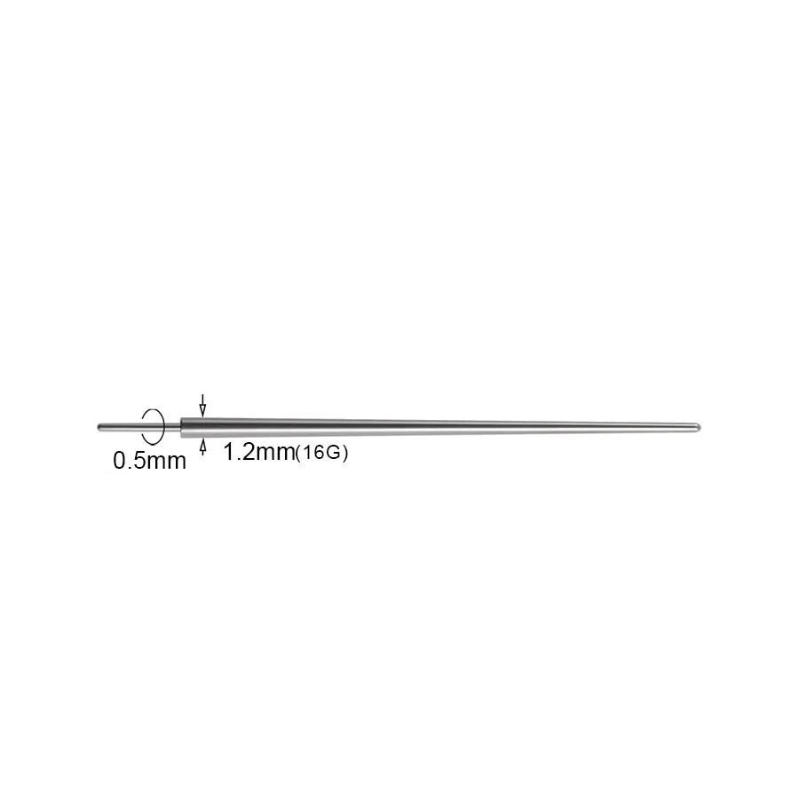 10pcs Insertion Pin Taper Thread Pin Labret Barbell Ear Lip Nose Piercing Taper Earrings Surgical Steel Piercing Connect Tool