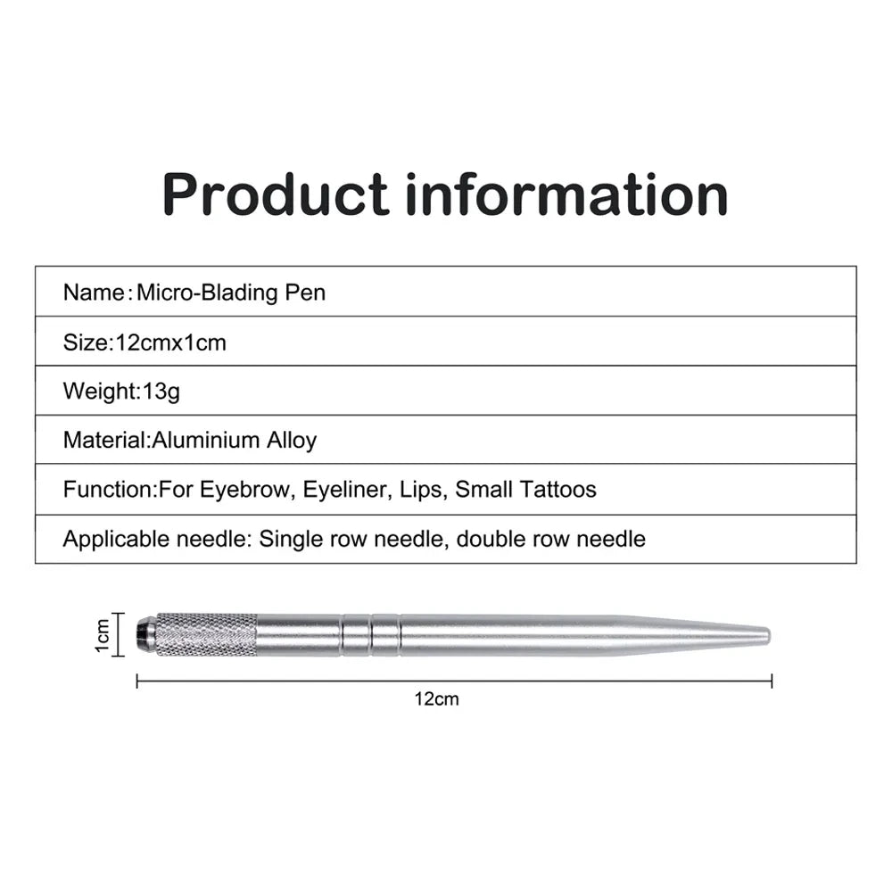 1pcs Manual Tattoo Pen Permanent Makeup Machine Microblading Pen for Lip Tattoo and Eyebrow Tattoo Tebori Pen for Tattoo Artist