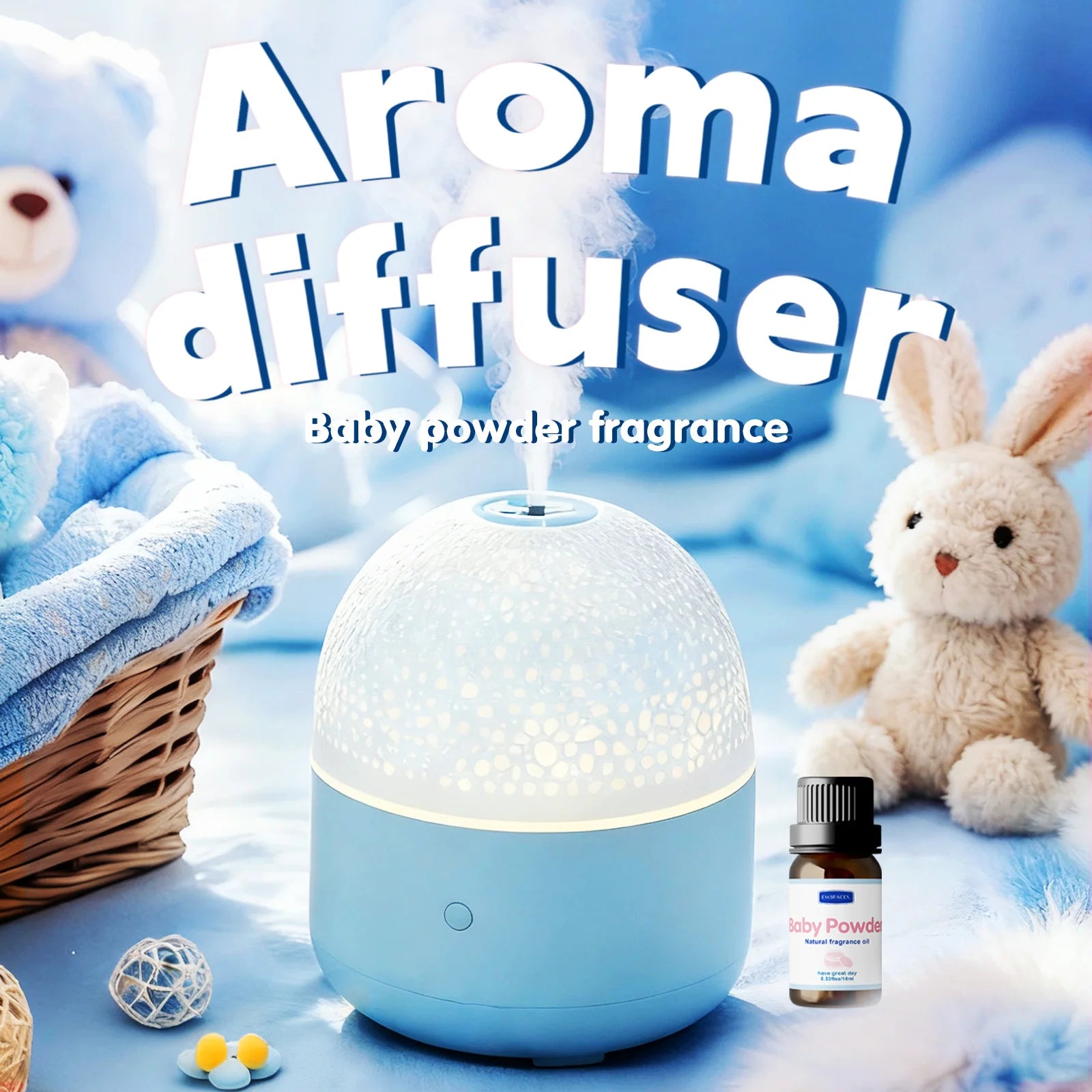 10ml Baby Powder Essential Oil Long Lasting Fragrance Oil Warm Sweet Scent Oil Gift For Friends
