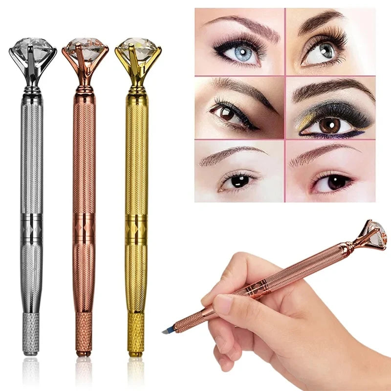 1pcs Manual Tattoo Pen Permanent Makeup Machine Microblading Pen for Lip Tattoo and Eyebrow Tattoo Tebori Pen for Tattoo Artist