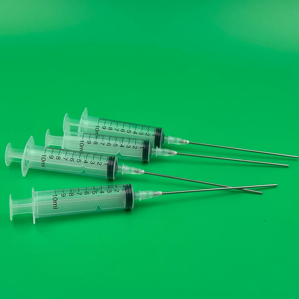 4pcs Add The Ink Tool 10ML Syringe Inkjet For Epson Canon Brother Hp Refilling Ink CISS Ink Cartridges With 10cm Long Needle