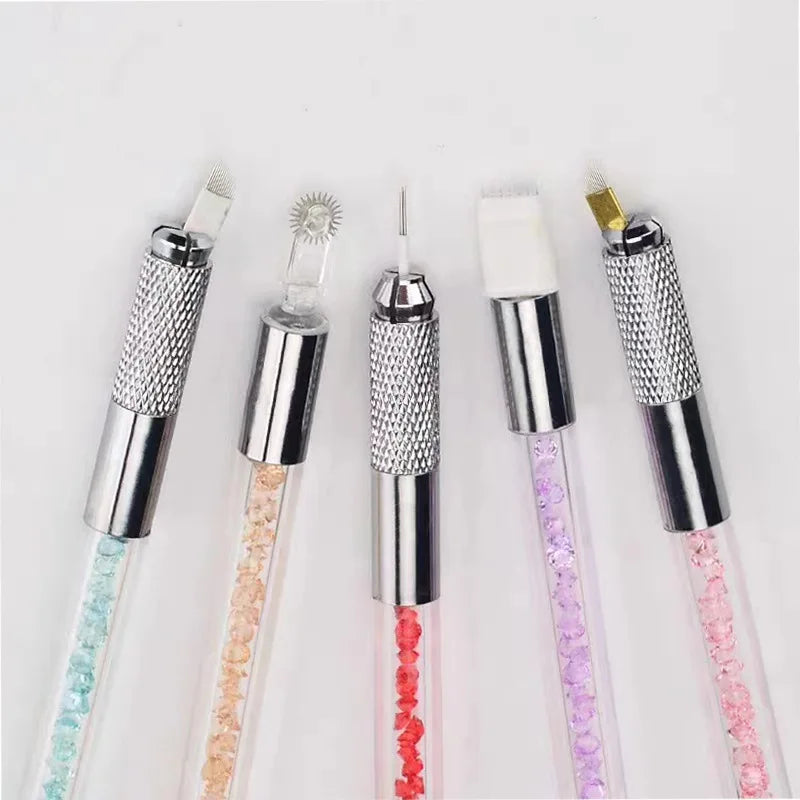 1pcs Manual Tattoo Pen Permanent Makeup Machine Microblading Pen for Lip Tattoo and Eyebrow Tattoo Tebori Pen for Tattoo Artist
