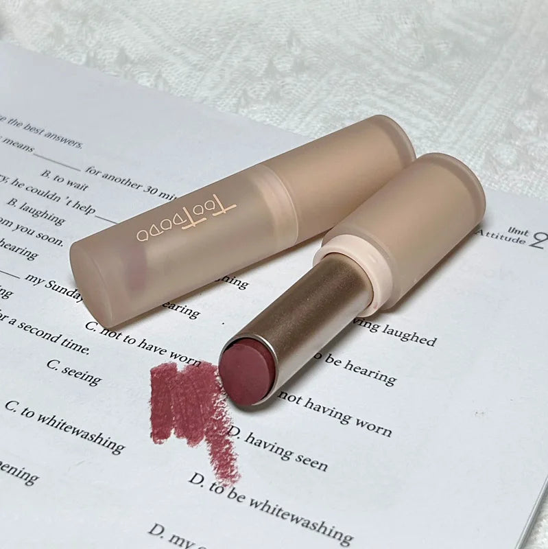 6-color Matte Velvet Lipstick Silky Texture Without Drying Easy To Apply Long-lasting Non-stick Velvet Mist Lipstick