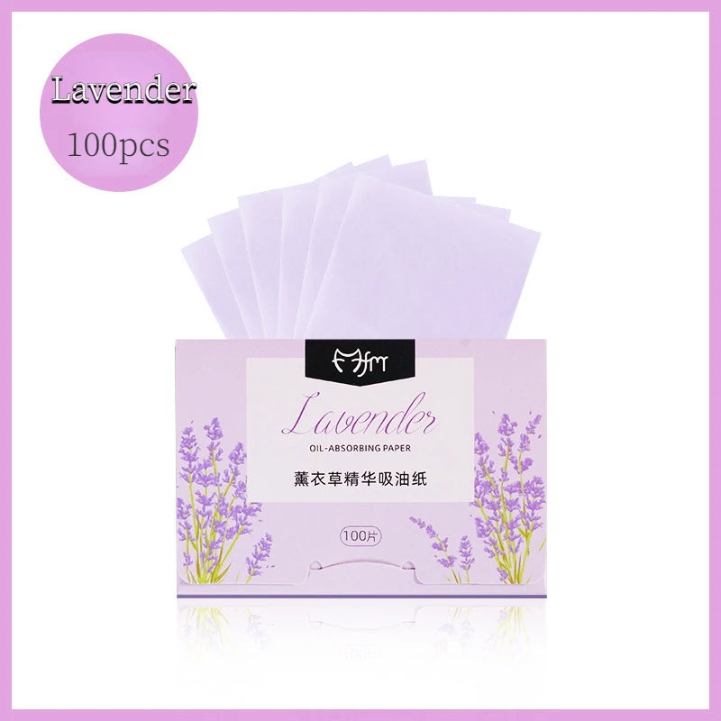 100pcs/set Portable Facial Oil Blotting Paper Matte Face Wipes Oil Control Face Cleaning Oil-absorbing Makeup Tools Accessories