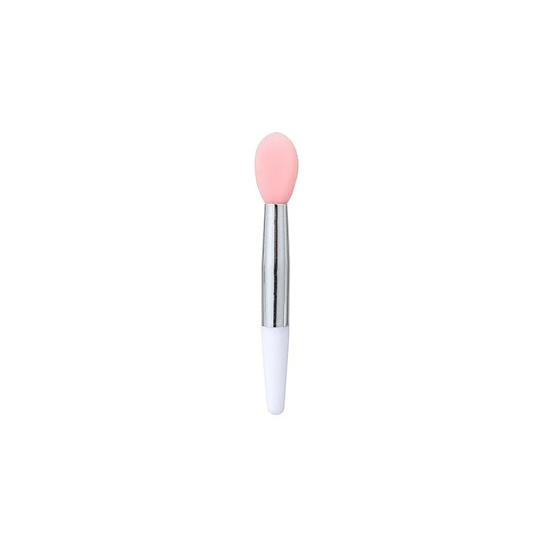 10pcs silicone lip brush mini lip mask brush portable lipstick makeup brush transparent applicator eye black stick makeup tool