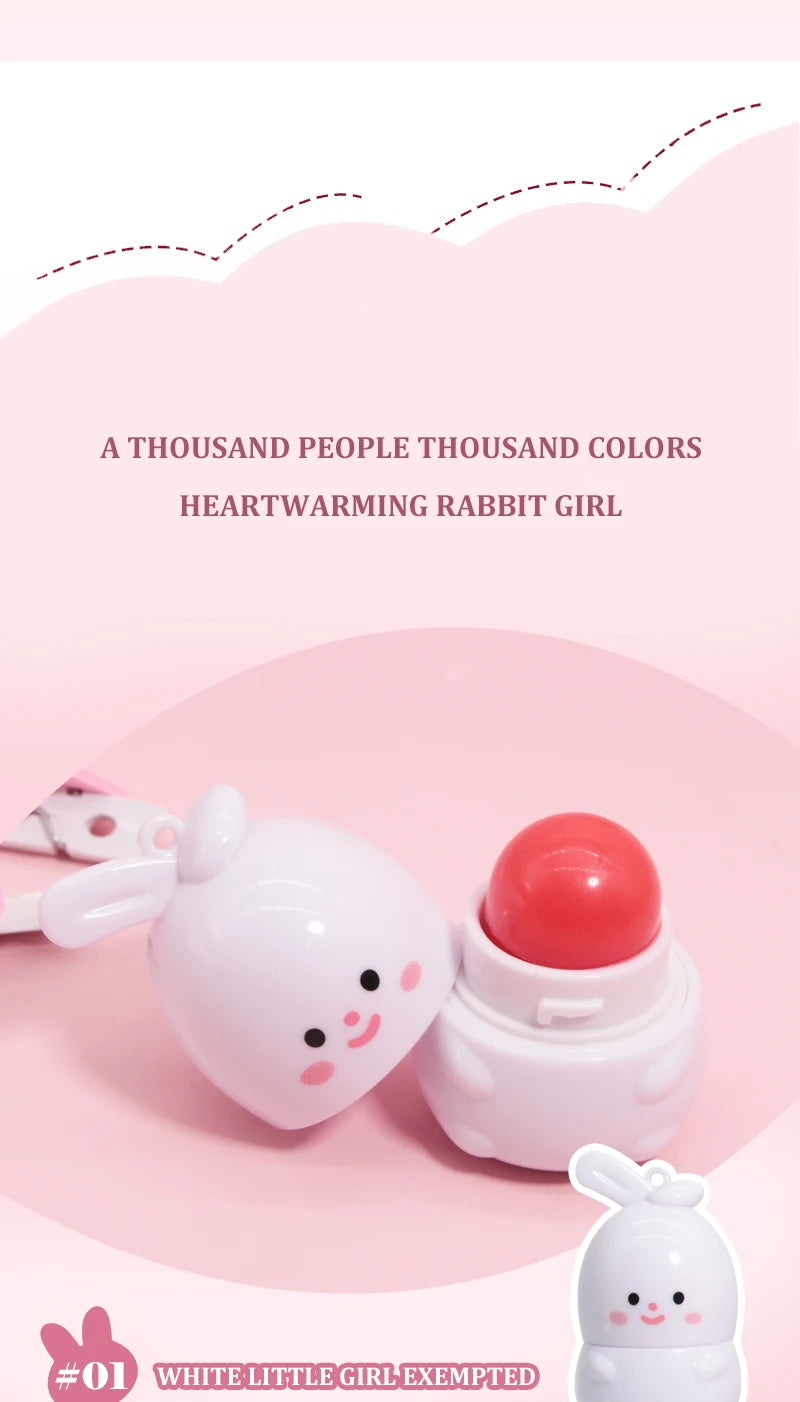 Goody Bunny Color-Changing Lip Balm Moisturizing Repairing Waterproof Lipstick Anti-Dry Cracking Temperature Change Color Lipstick