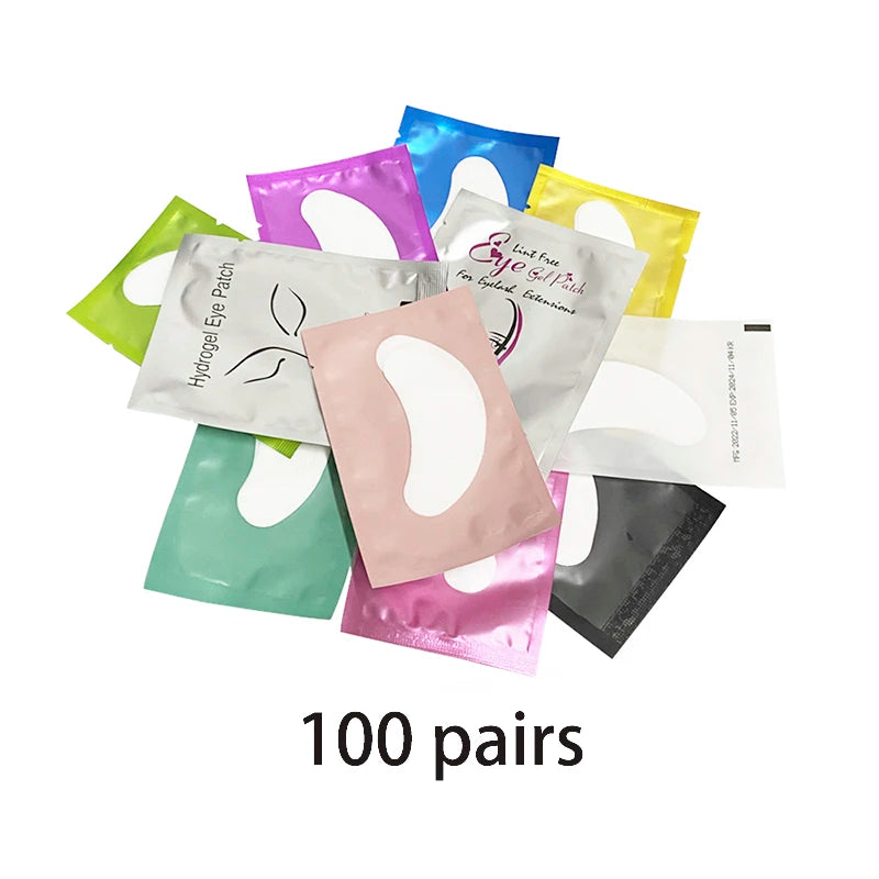 20/50/100pcs Eye Patches Eyelash Extension Under Eye Pads Makeup Eyelash Patches Tip Stickers Pads For Eyelash Extension Makeup