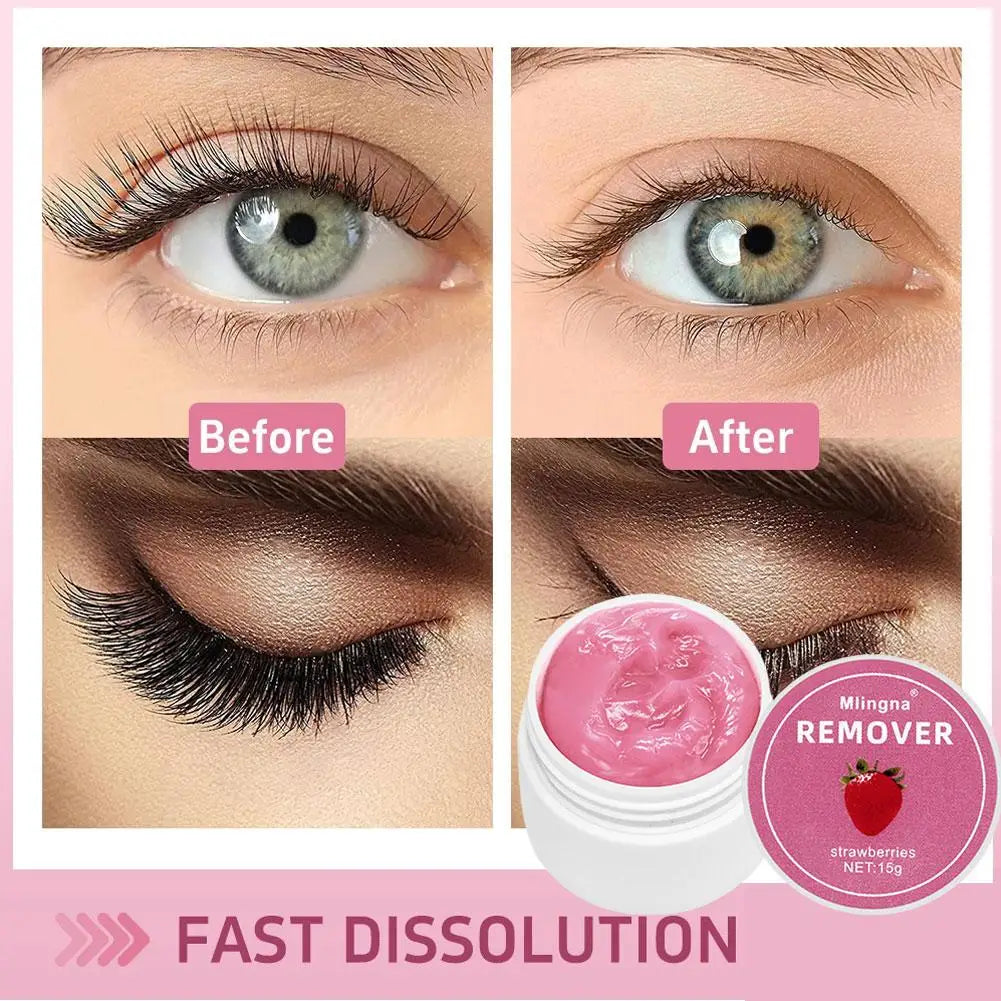 Eyelash Glue Remover CreamTransparent Professional Quick Unload Adhesive Zero Stimulation Remover Cream Makeup Tools