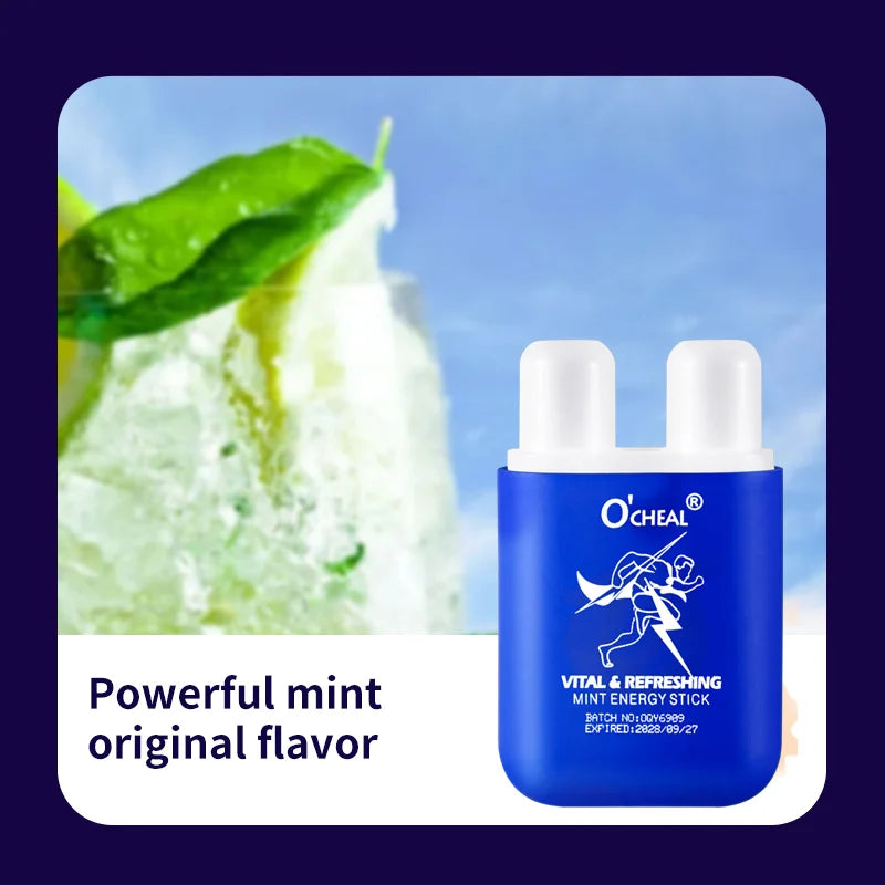 O'CHEAL Dual Hole Energizing Energy Bar Stick Aromatherapy Inhaler Energy Vapors Stick Aromatherapy Stick Stimulating Scent