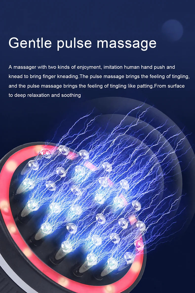 Electric Gua Sha Massager, Heating Body Massage Brush for Neck, Shoulder, Back, Legs and Abdomen, Portable Warm Massage Device f