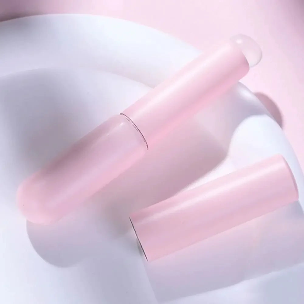 CNKESS Reusable Lip Brushes Multifunction Round Head Silicone Lipstick Brush Applicator Elastic Lip Gloss Makeup Brushes Woman