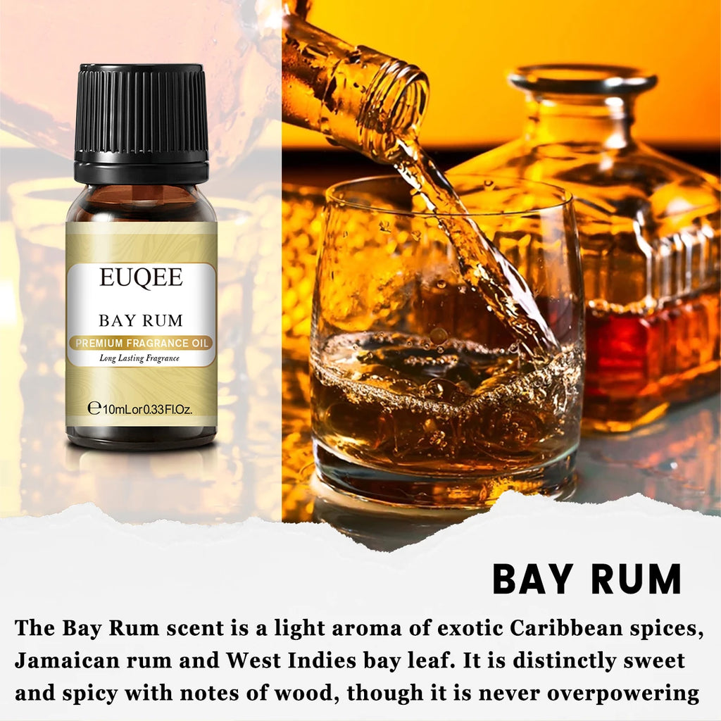EUQEE 10ML Coconut & Vanilla Bubble Gum Fragrance Oil Coffee Pumpkin Pie Cedarwood Premium Aroma Oils For Making Candle,DIY Soap