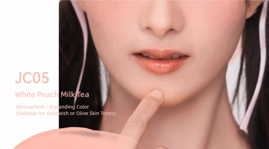 AZTK JC04 Water To Powder Liquid Blush Soft Matte Natural Flush Brightening Cheek Tint Lightweight Blendable Waterproof Makeup