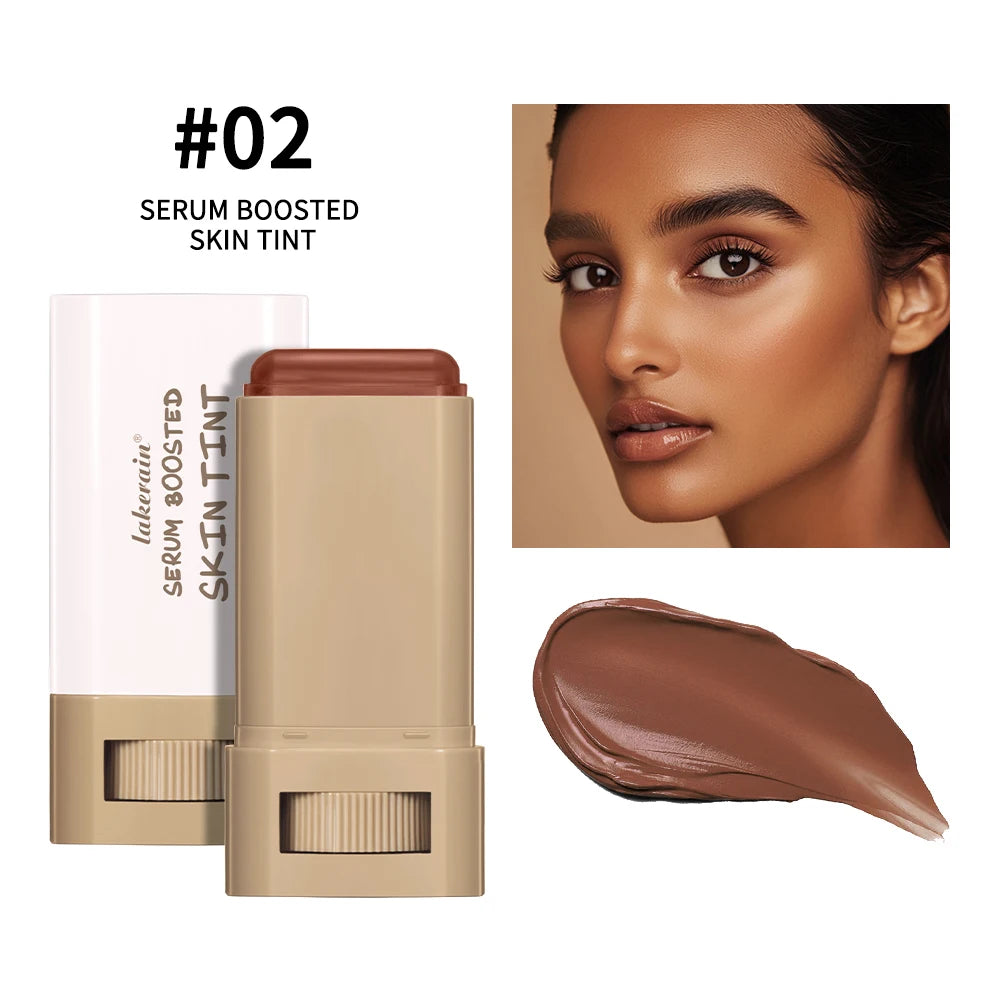 Foundation Skin Tint Balm Skin Tint Stick Waterproof Nourishing Solid Tinted Serum  Face Tinted Face Contour Stick Makeup