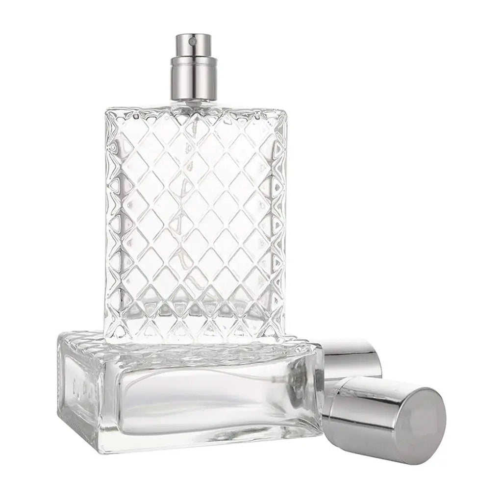1pcs+2 Accessories 100ml Refillable Spray Perfume Bottle with 1 Spray Bottle, 1 Funnel, 1 Dispensing Tool
