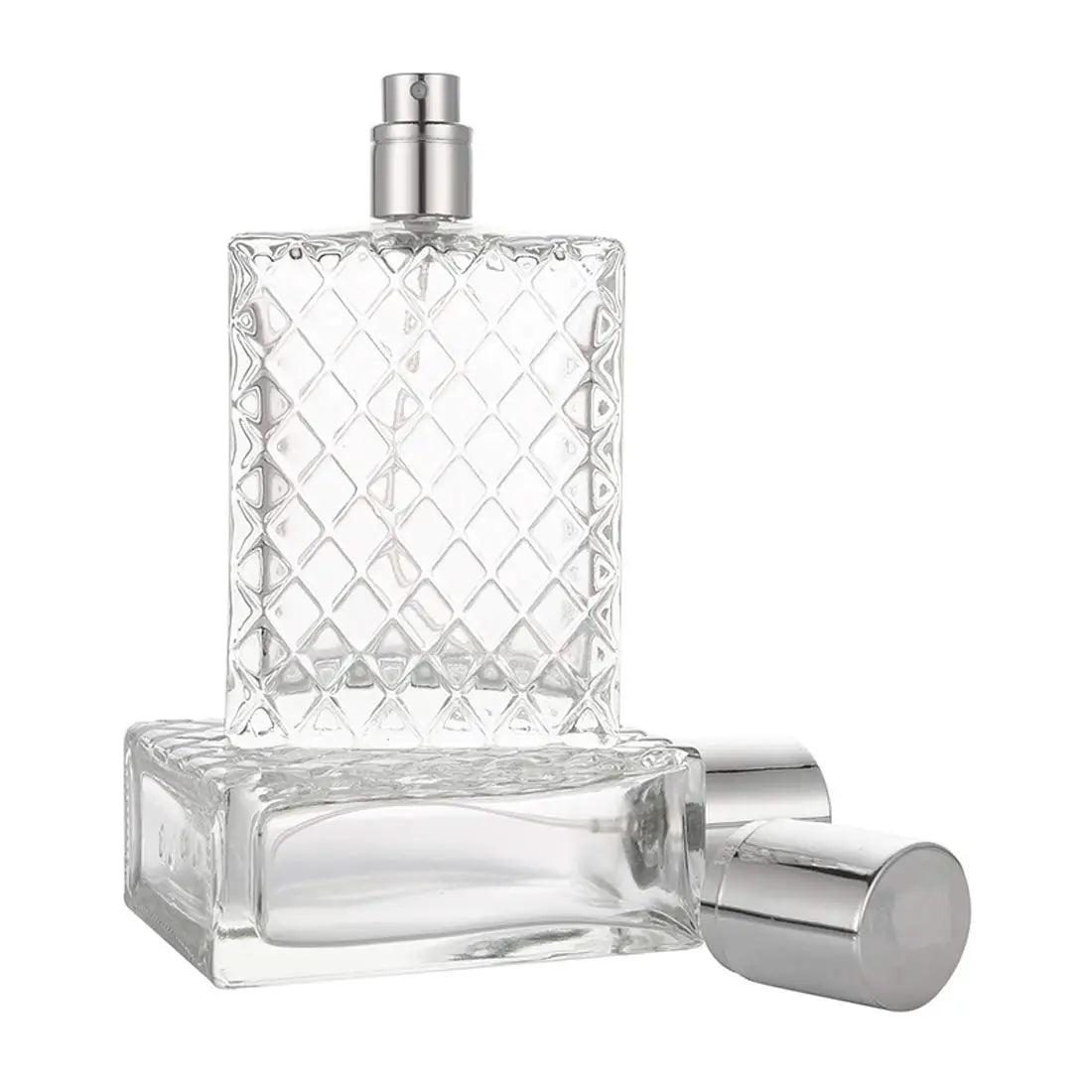 1pcs+2 Accessories 100ml Refillable Spray Perfume Bottle with 1 Spray Bottle, 1 Funnel, 1 Dispensing Tool