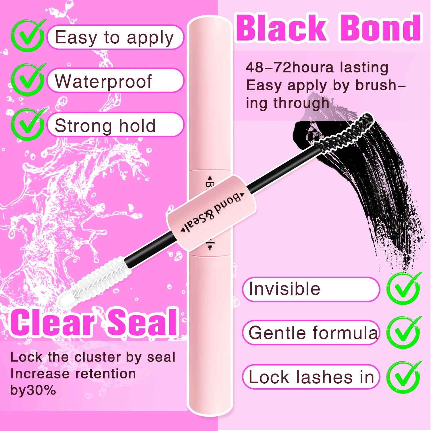 140 Cluster Korean-Style False Lash Extension Kit – Perfect for Cosplay Makeup & Natural Long Wispy Cat Eyes!