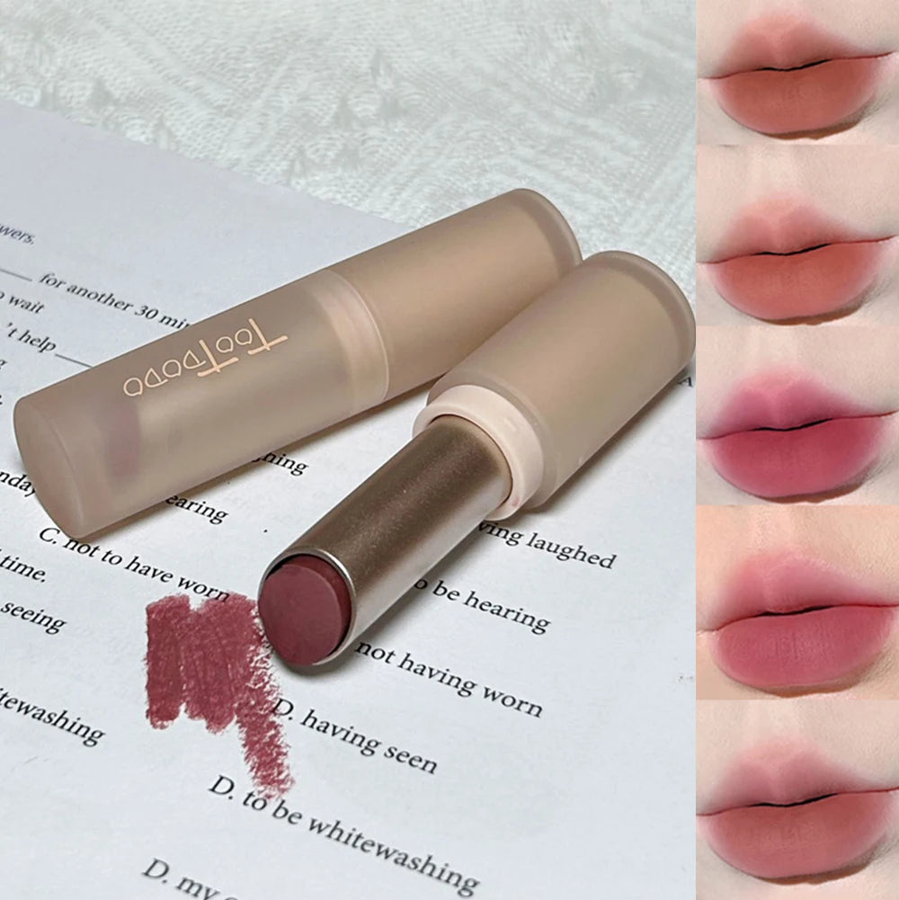 6-color Matte Velvet Lipstick Silky Texture Without Drying Easy To Apply Long-lasting Non-stick Velvet Mist Lipstick