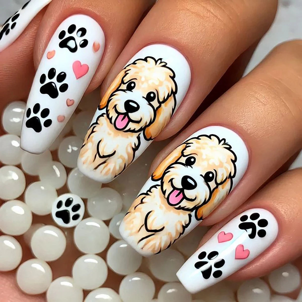 24 pieces of long almond-shaped pure red matte texture diamond-shaped check glitter French wear nail piece & 1 rub strip & 1 jel