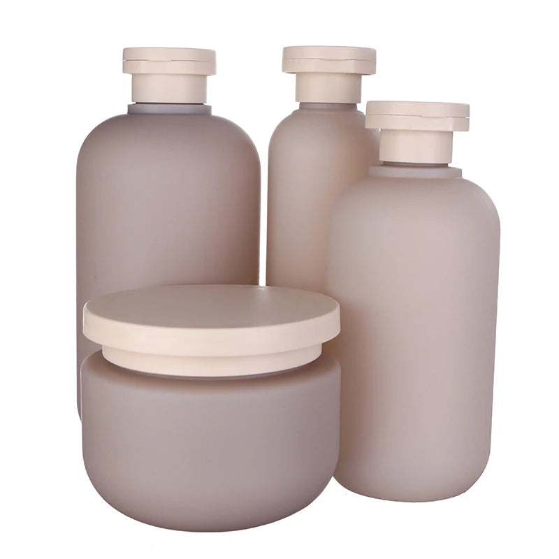 Green Grey Refillable Bottle Filp Lid Empty Plastic Hand Sanitizer Shampoo Lotion Bottles Cosmetic Cream Jars Travel Essentials