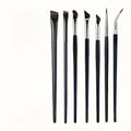 7 combination precision detail makeup brushes, eyeliner and eyebrow brush sets, with ultra-thin eyebrow and lower eyelid brushes
