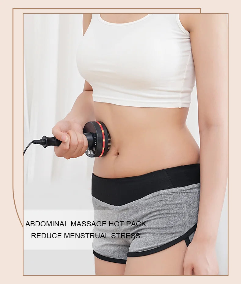 Electric Gua Sha Massager, Heating Body Massage Brush for Neck, Shoulder, Back, Legs and Abdomen, Portable Warm Massage Device f