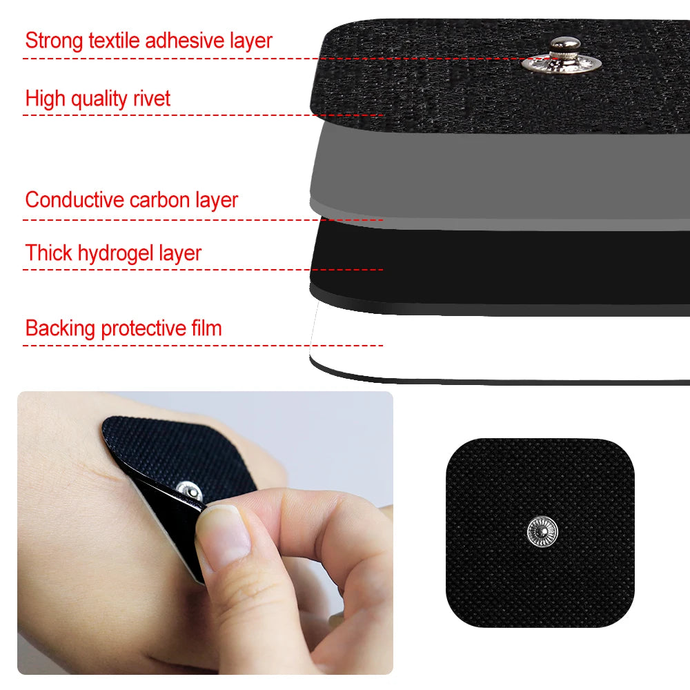 10/20PCS Electrode Pads Gel For Tens Acupuncture Massage Machine Slimming Pulse Ems Muscle Stimulator Massager Sticker