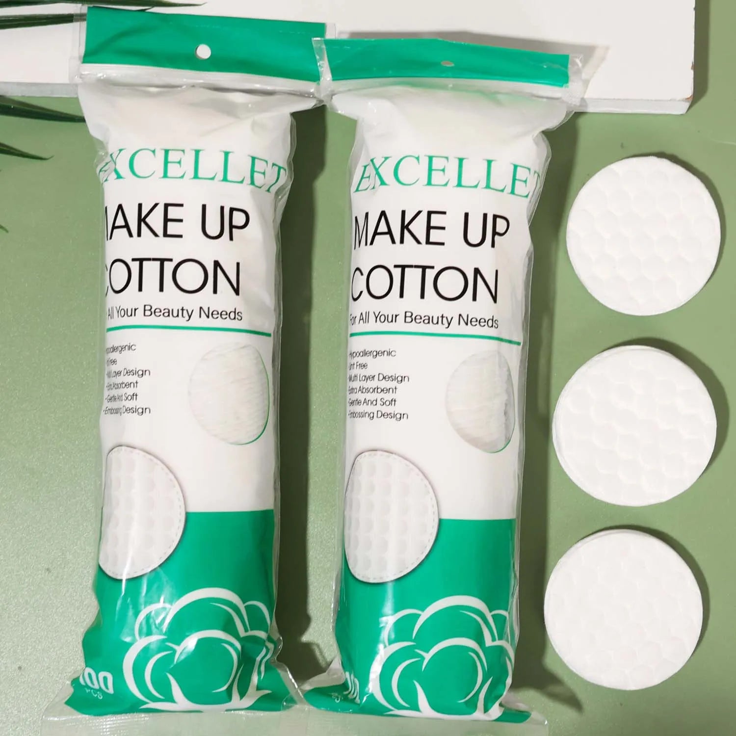Makeup Remover Cotton Pads Disposable Soft Rounds Dual-Sided Breathable Facial Cleansing for Daily Use & Nail Polish Remover