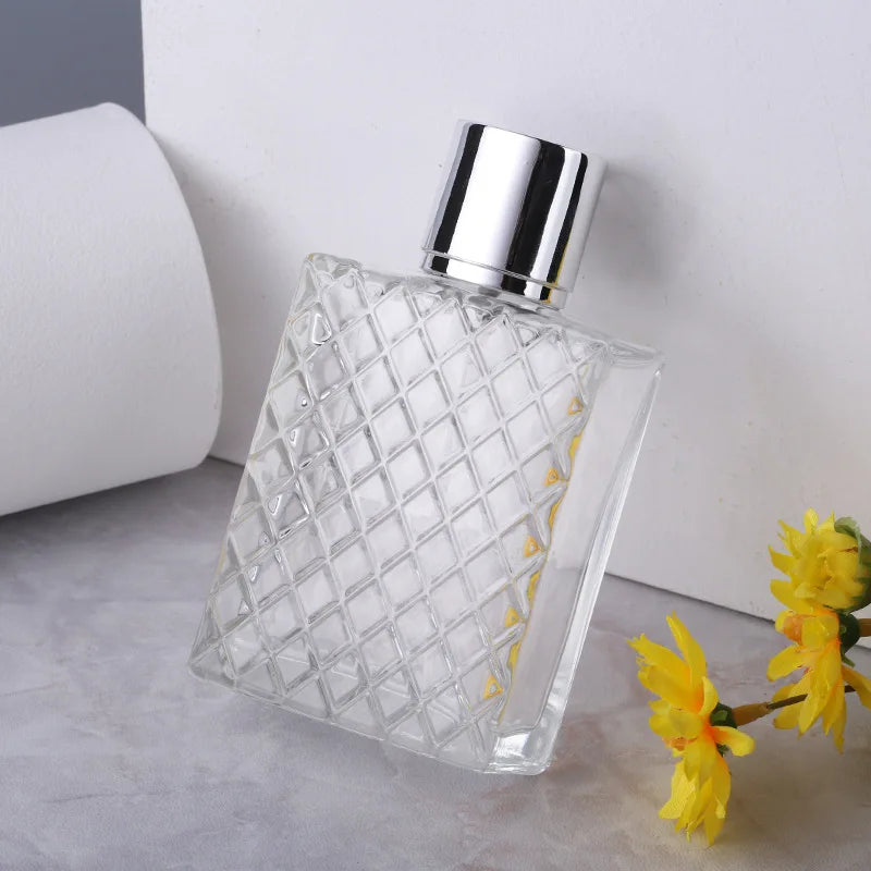 1pcs+2 Accessories 100ml Refillable Spray Perfume Bottle with 1 Spray Bottle, 1 Funnel, 1 Dispensing Tool