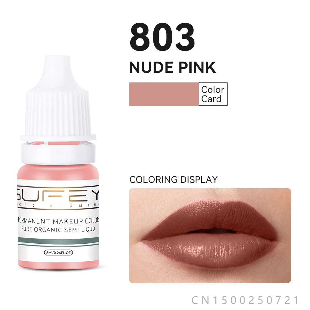 33 Colors Permanent Makeup Pigment Lip Tattoo Inks Vegan Eyebrows Microblading Pigments 8ml Body Art Ink for PMU Artists