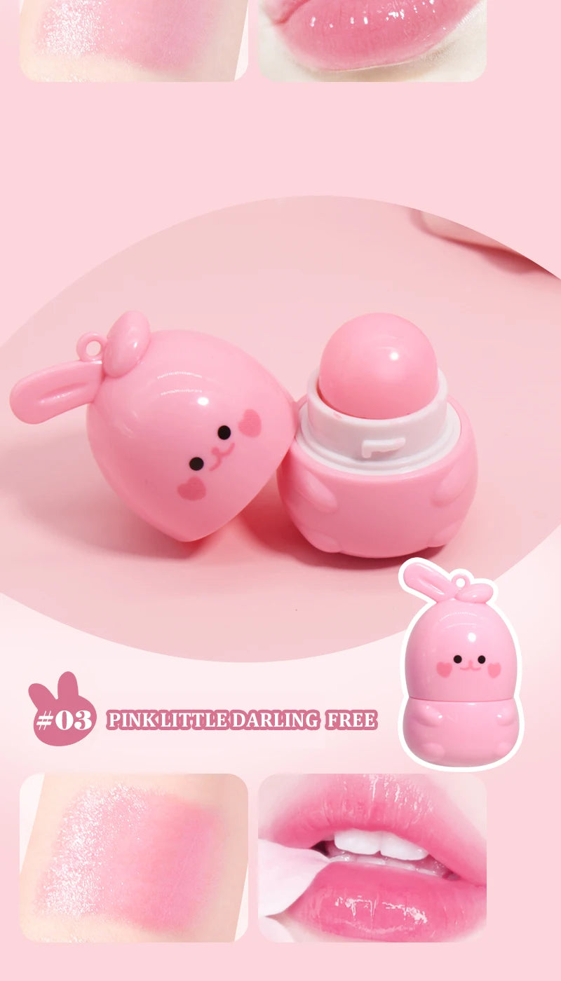 Goody Bunny Color-Changing Lip Balm Moisturizing Repairing Waterproof Lipstick Anti-Dry Cracking Temperature Change Color Lipstick