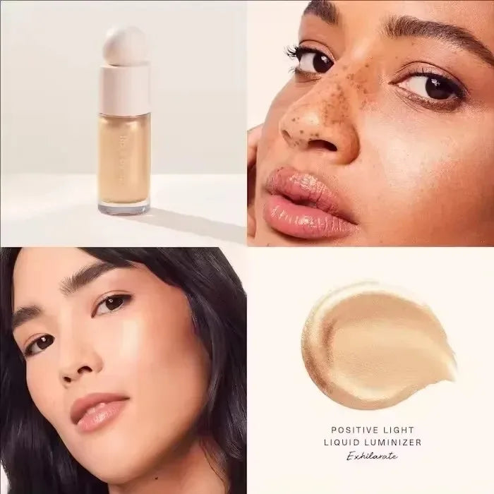 Rare Beauty Light Silky Touch Highlighter Soft Pinch Liquid Blusher Positive Light Lqiuid Luminizer Lasting Oil Control Makeup