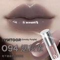 HYNTOOR Goth Lip Gloss Mirror Moist Nude Grey Black Silvery Fine Flash Low Saturation Lip Glaze Lasting Halloween Lip Makeup
