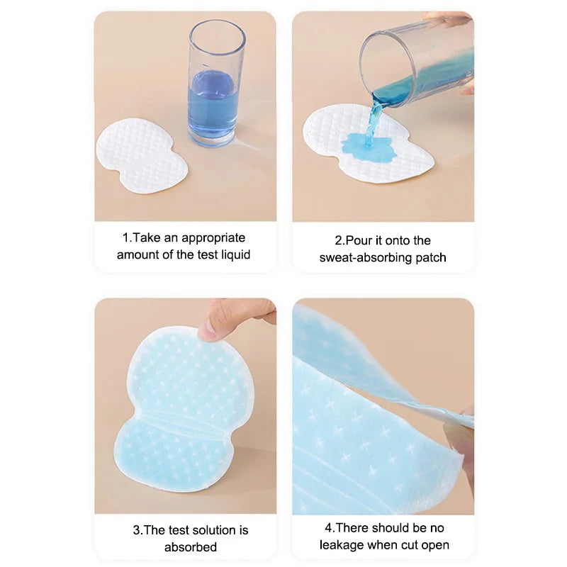 10pcs/20pcs/30pcs Underarm Sweat Pads Washable Sweat Absorbing Guards Dress Sweat Perspiration Pads Shield CCJ01