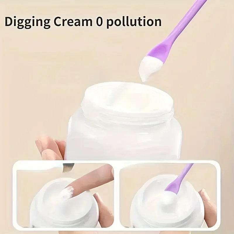 3Pcs Silicone Empty Bottle Scraper With Black Scraper, Foundation Scraper, Tiny Lotion Jar Scraper to Get Last of Makup
