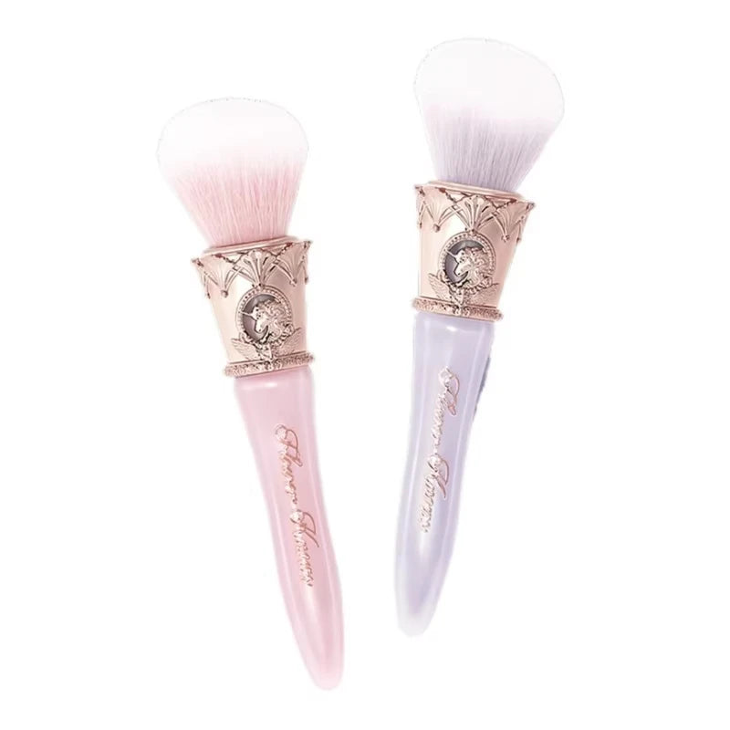 Flower Knows Shell Pearl  Series Blush Brush Wool Loose Powder Highlighter Brushes