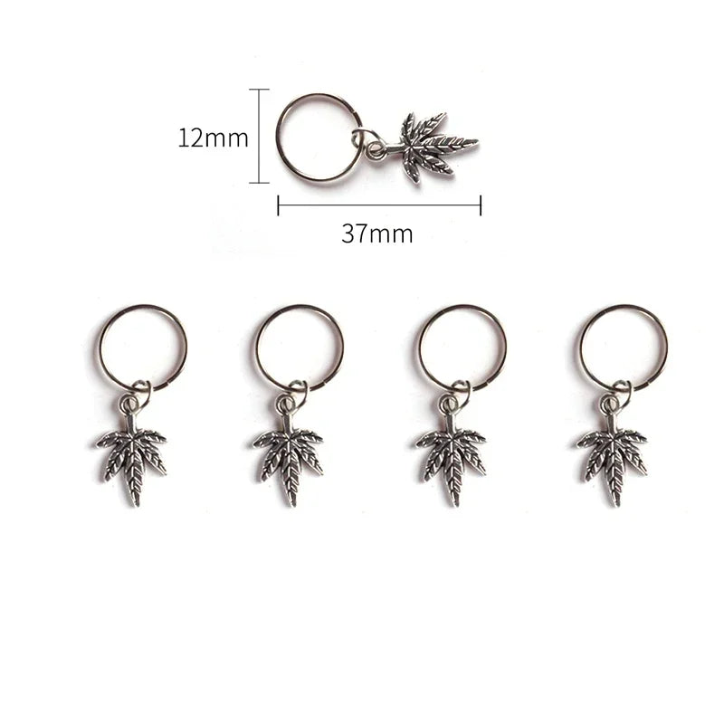 5-8Pcs Metal Hollow Out Hair Ring Accessories,Beads Hair Braid Rings Clips Dread Locks Hair Braiding Metal Cuffs Decoration Gold