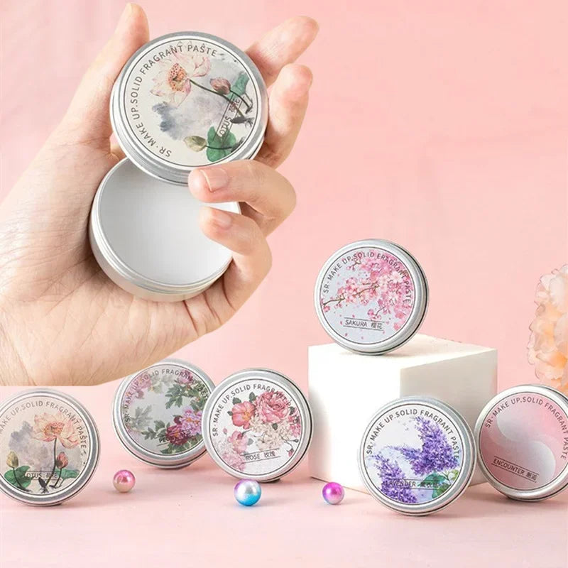 Long Lasting Scent for Romantic Souls For Dating Ladies Solid Perfume Exquisite Floral Solid Balm Magnolia Orchid Gardenia