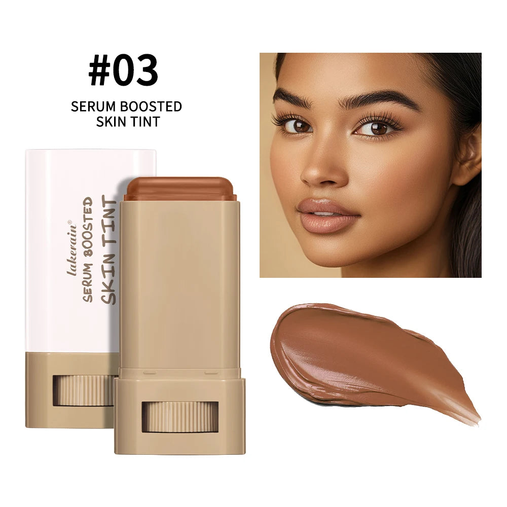 Foundation Skin Tint Balm Skin Tint Stick Waterproof Nourishing Solid Tinted Serum  Face Tinted Face Contour Stick Makeup